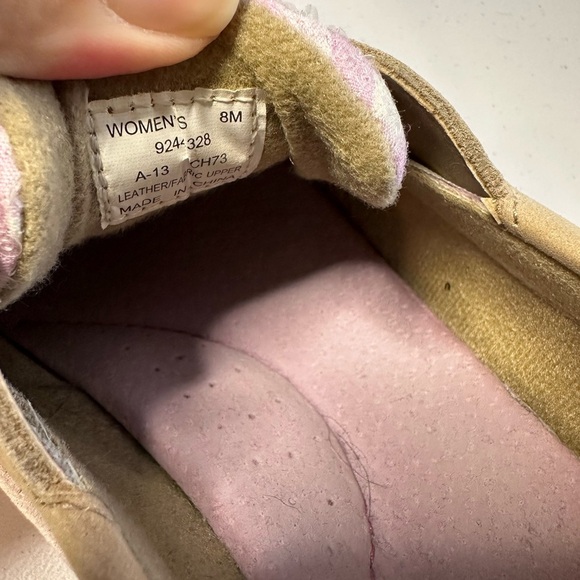 Sperry Women’s Topsider Boat Shoes Sz 8 Pink Sequins Tan Leather Loafers - Picture 6 of 6